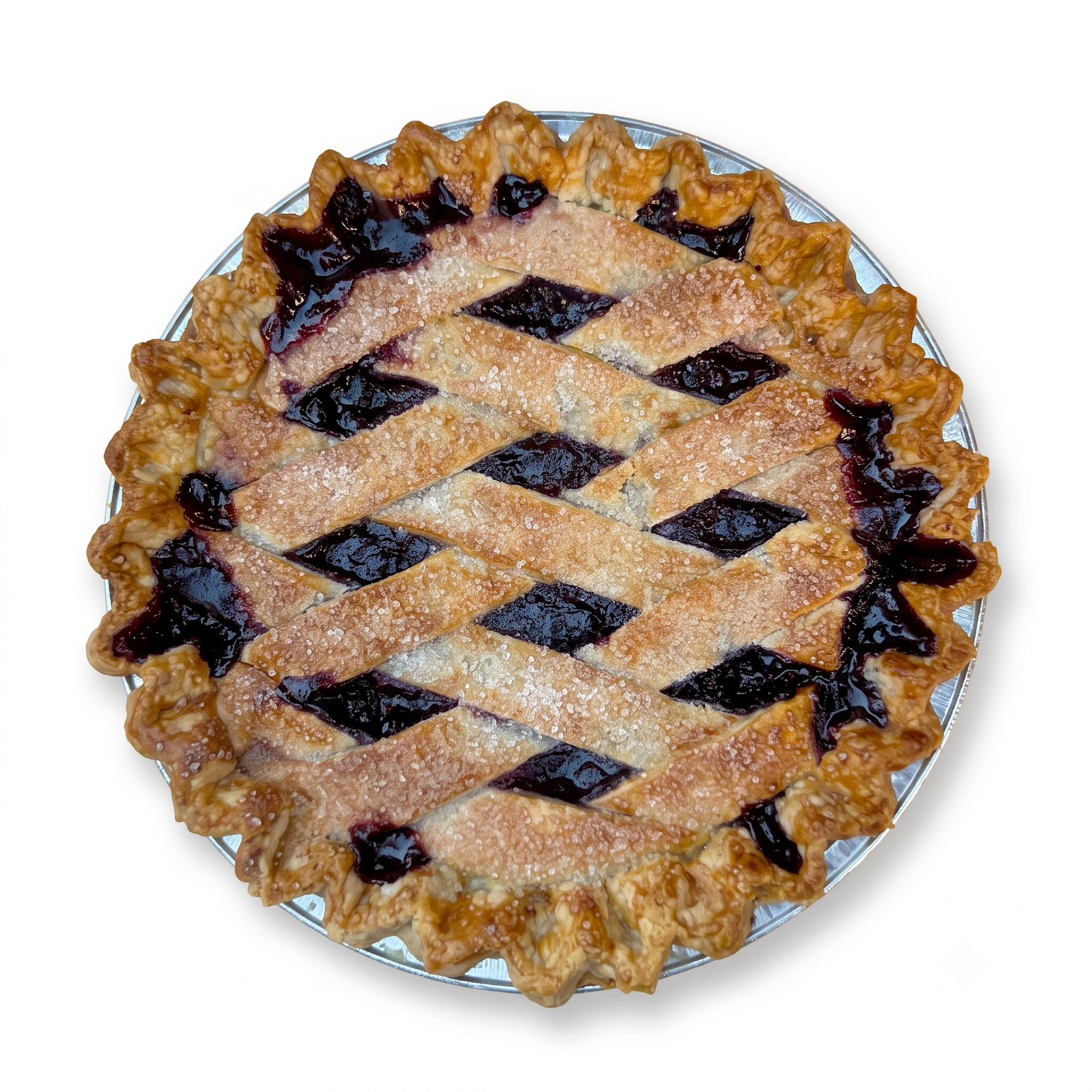 Pomegranate Blueberry Lattice Pie